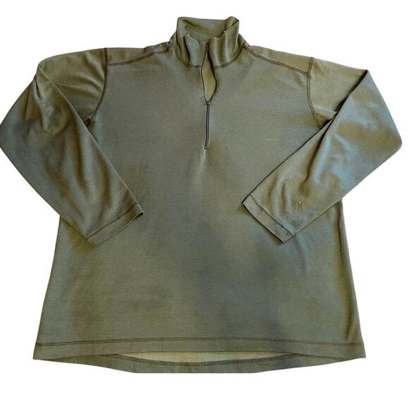 Patagonia Men’s Green Half Zip Collared Lightweight Sweatshirt Henley Large - Picture 1 of 12